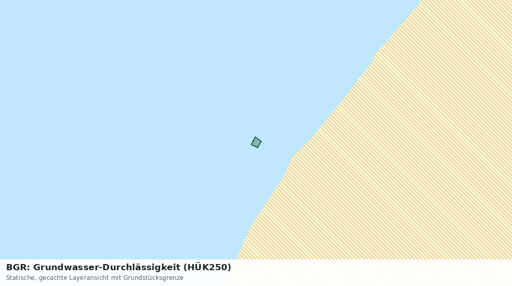 Statische Kartenansicht: BGR: Grundwasser-Durchlässigkeit (HÜK250)
