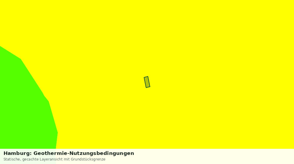 Statische Kartenansicht: Hamburg: Geothermie-Nutzungsbedingungen