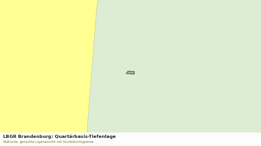 Statische Kartenansicht: LBGR Brandenburg: Quartärbasis-Tiefenlage