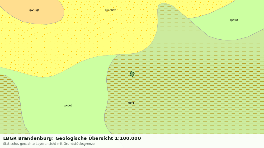 Statische Kartenansicht: LBGR Brandenburg: Geologische Übersicht 1:100.000