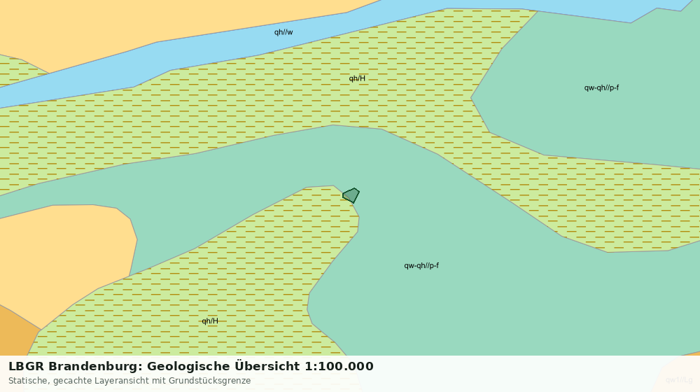 Statische Kartenansicht: LBGR Brandenburg: Geologische Übersicht 1:100.000