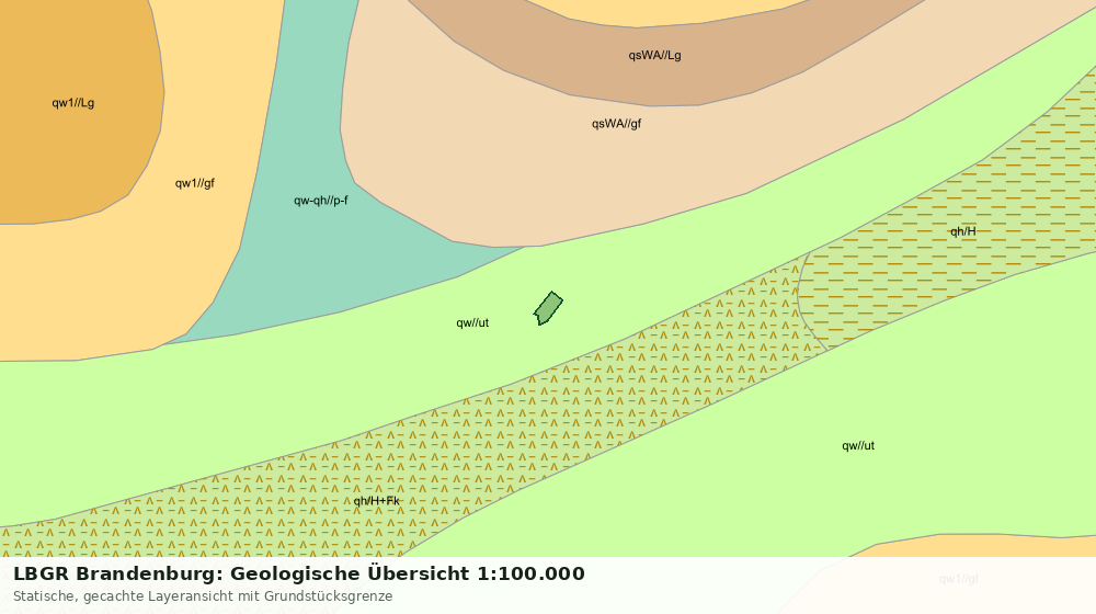 Statische Kartenansicht: LBGR Brandenburg: Geologische Übersicht 1:100.000