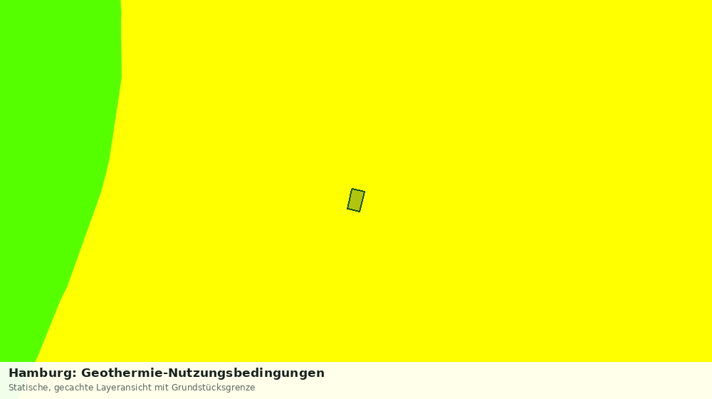 Statische Kartenansicht: Hamburg: Geothermie-Nutzungsbedingungen
