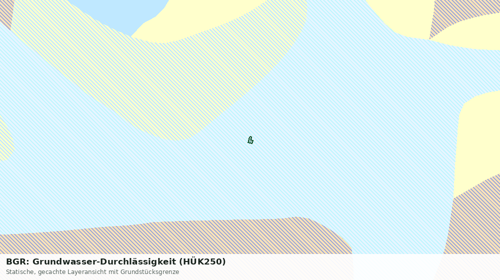 Statische Kartenansicht: BGR: Grundwasser-Durchlässigkeit (HÜK250)