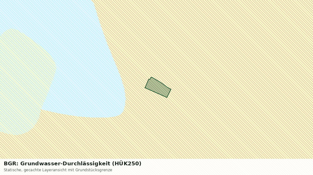 Statische Kartenansicht: BGR: Grundwasser-Durchlässigkeit (HÜK250)