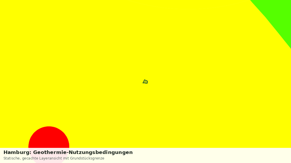 Statische Kartenansicht: Hamburg: Geothermie-Nutzungsbedingungen