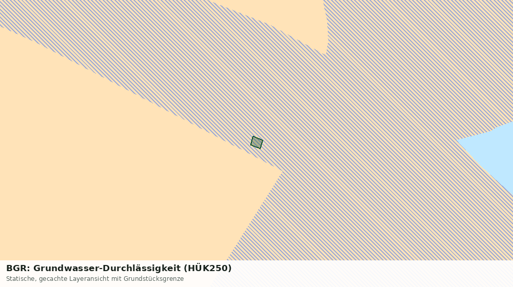 Statische Kartenansicht: BGR: Grundwasser-Durchlässigkeit (HÜK250)