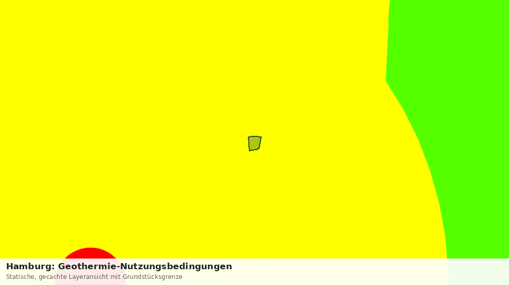 Statische Kartenansicht: Hamburg: Geothermie-Nutzungsbedingungen
