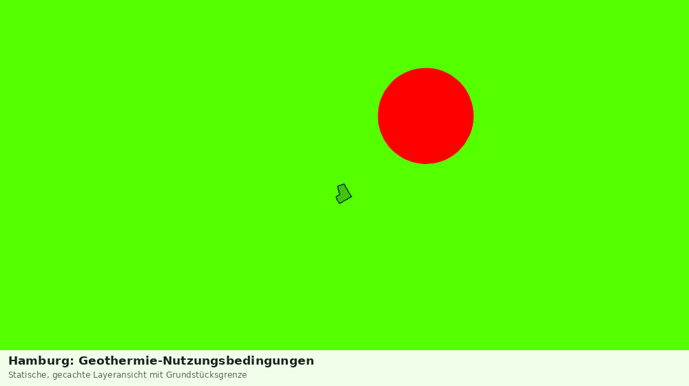 Statische Kartenansicht: Hamburg: Geothermie-Nutzungsbedingungen