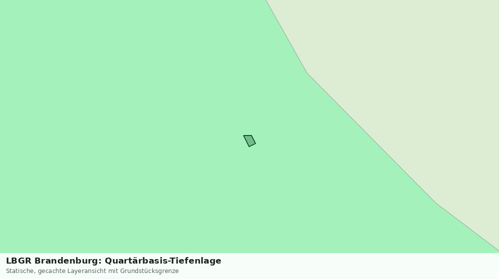 Statische Kartenansicht: LBGR Brandenburg: Quartärbasis-Tiefenlage