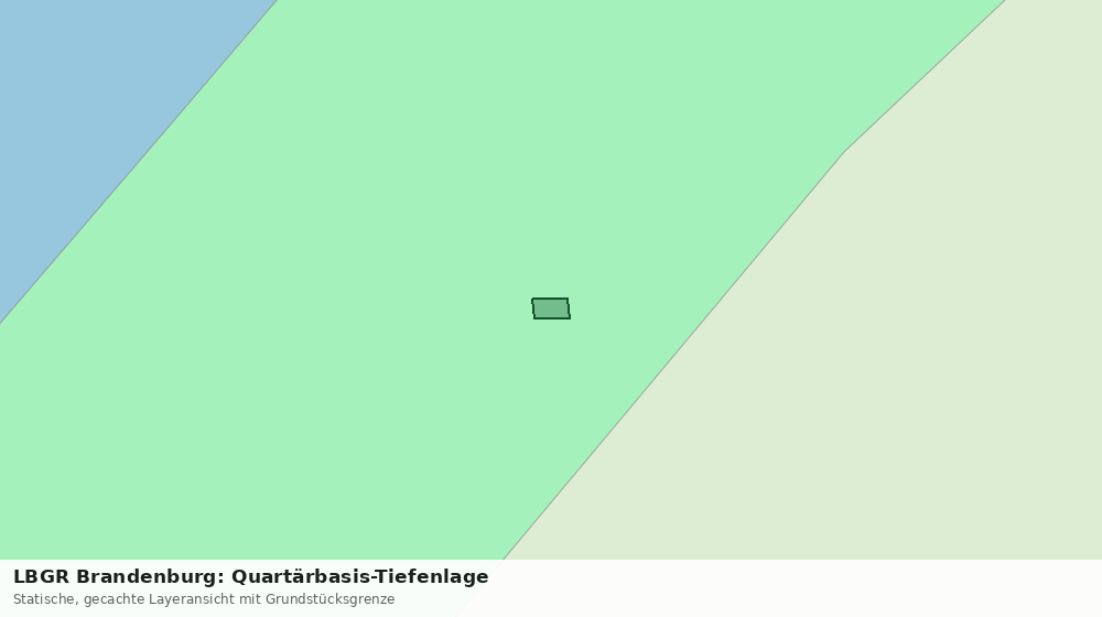 Statische Kartenansicht: LBGR Brandenburg: Quartärbasis-Tiefenlage