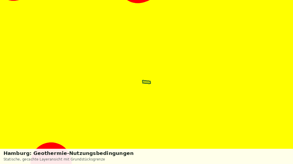 Statische Kartenansicht: Hamburg: Geothermie-Nutzungsbedingungen
