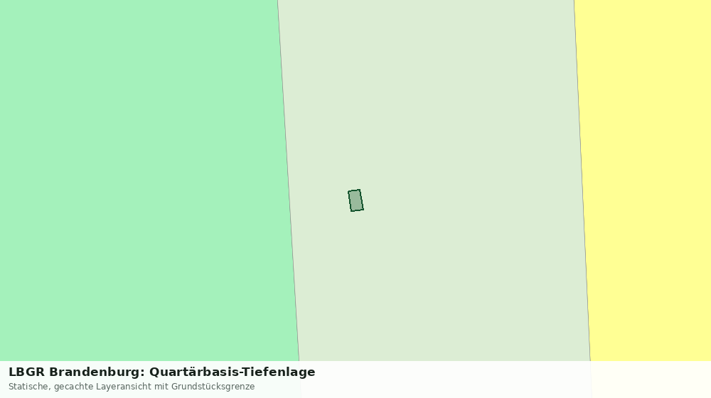 Statische Kartenansicht: LBGR Brandenburg: Quartärbasis-Tiefenlage