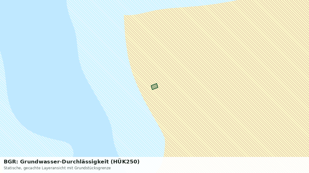 Statische Kartenansicht: BGR: Grundwasser-Durchlässigkeit (HÜK250)