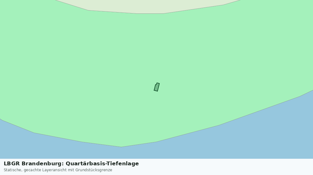 Statische Kartenansicht: LBGR Brandenburg: Quartärbasis-Tiefenlage
