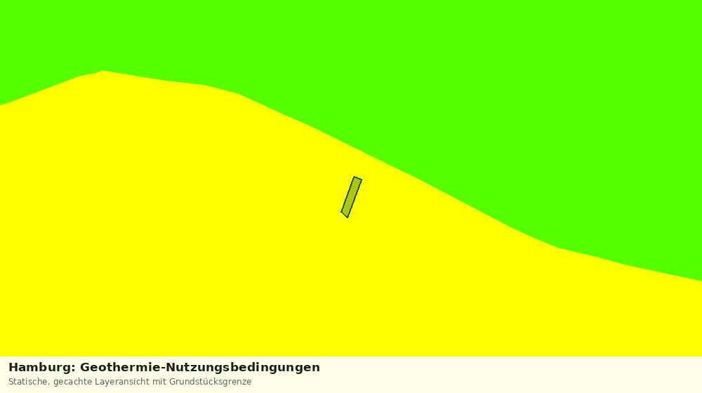 Statische Kartenansicht: Hamburg: Geothermie-Nutzungsbedingungen