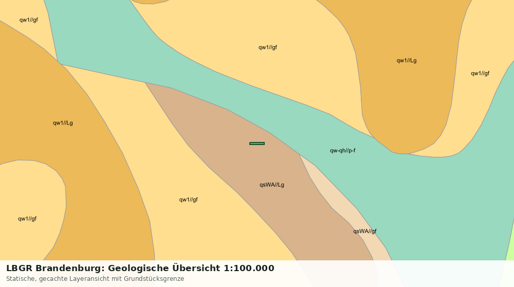 Statische Kartenansicht: LBGR Brandenburg: Geologische Übersicht 1:100.000