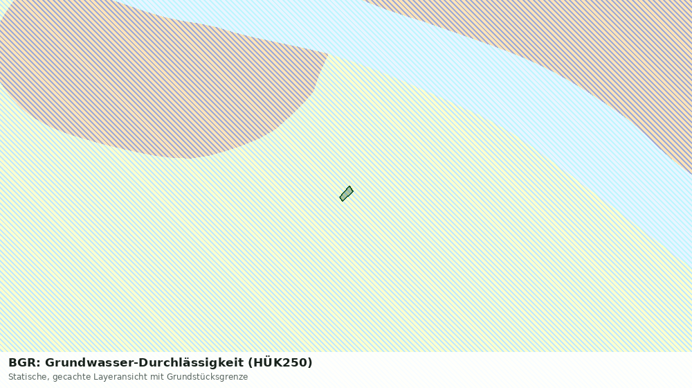 Statische Kartenansicht: BGR: Grundwasser-Durchlässigkeit (HÜK250)