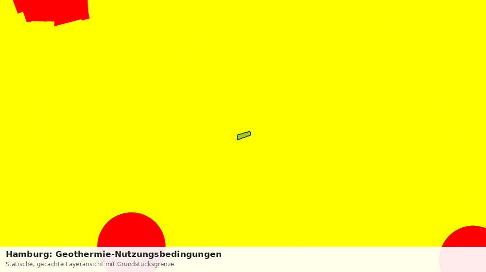 Statische Kartenansicht: Hamburg: Geothermie-Nutzungsbedingungen