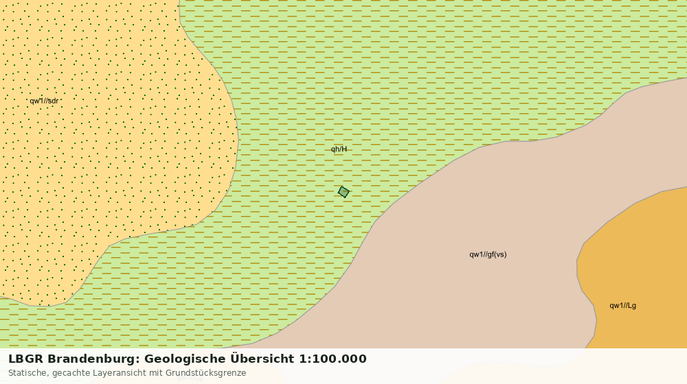 Statische Kartenansicht: LBGR Brandenburg: Geologische Übersicht 1:100.000