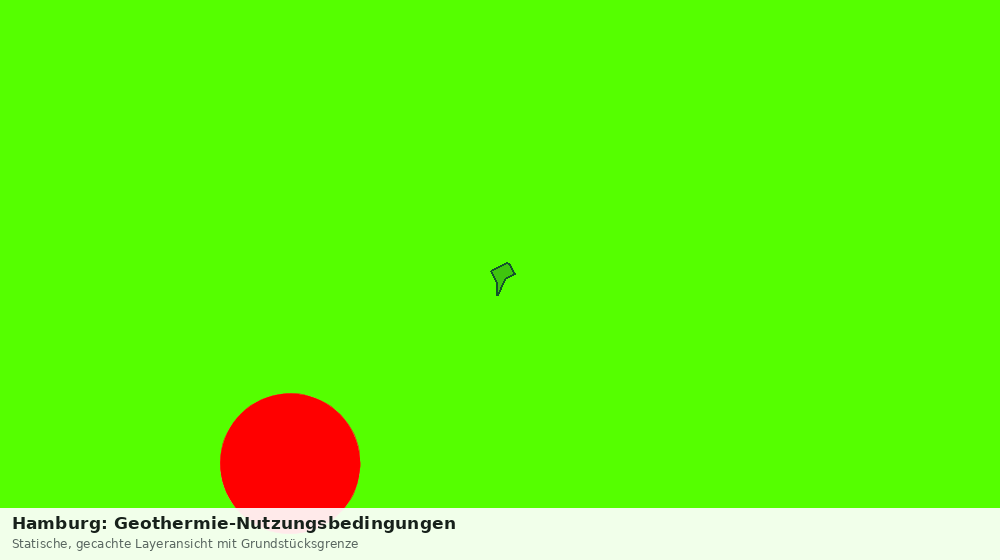Statische Kartenansicht: Hamburg: Geothermie-Nutzungsbedingungen
