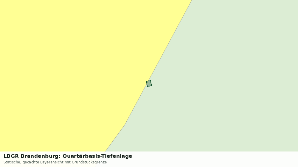 Statische Kartenansicht: LBGR Brandenburg: Quartärbasis-Tiefenlage