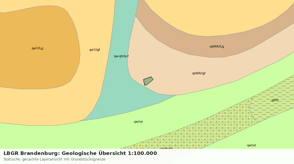 Statische Kartenansicht: LBGR Brandenburg: Geologische Übersicht 1:100.000