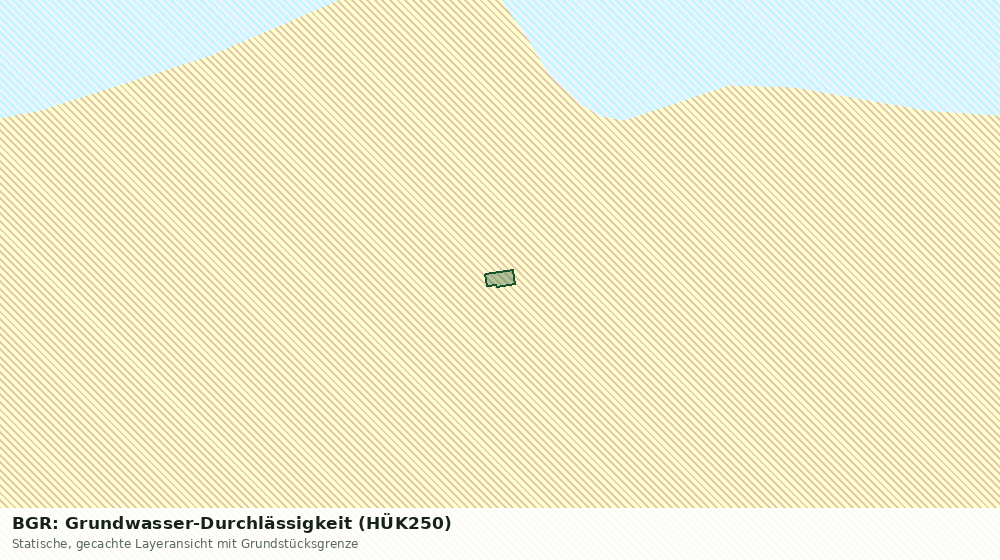 Statische Kartenansicht: BGR: Grundwasser-Durchlässigkeit (HÜK250)