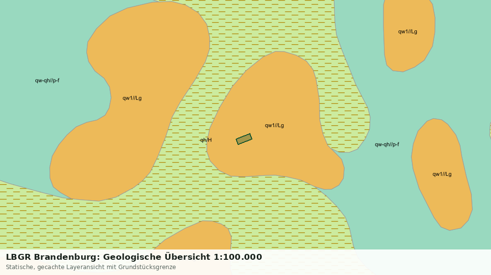 Statische Kartenansicht: LBGR Brandenburg: Geologische Übersicht 1:100.000