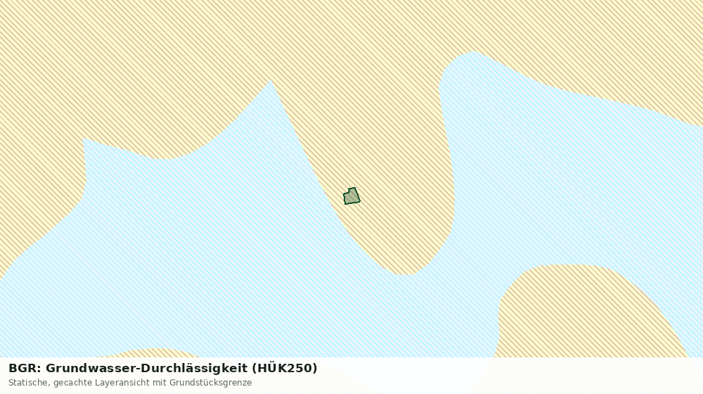 Statische Kartenansicht: BGR: Grundwasser-Durchlässigkeit (HÜK250)