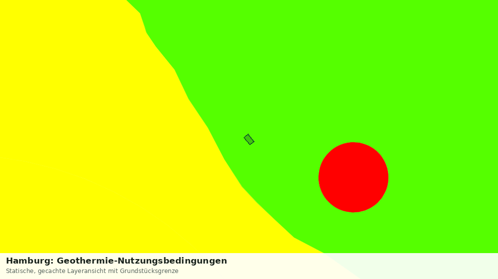 Statische Kartenansicht: Hamburg: Geothermie-Nutzungsbedingungen