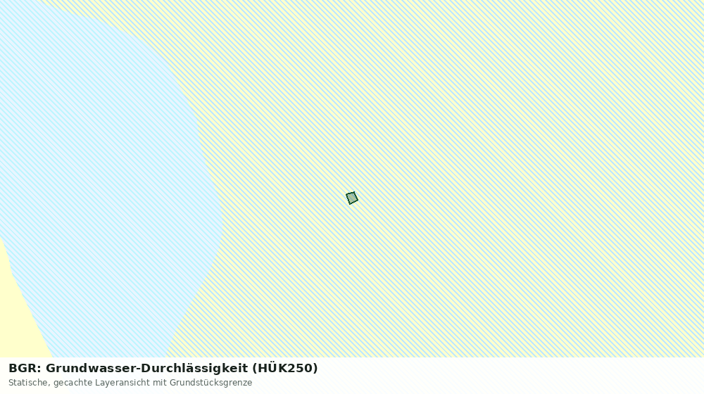 Statische Kartenansicht: BGR: Grundwasser-Durchlässigkeit (HÜK250)