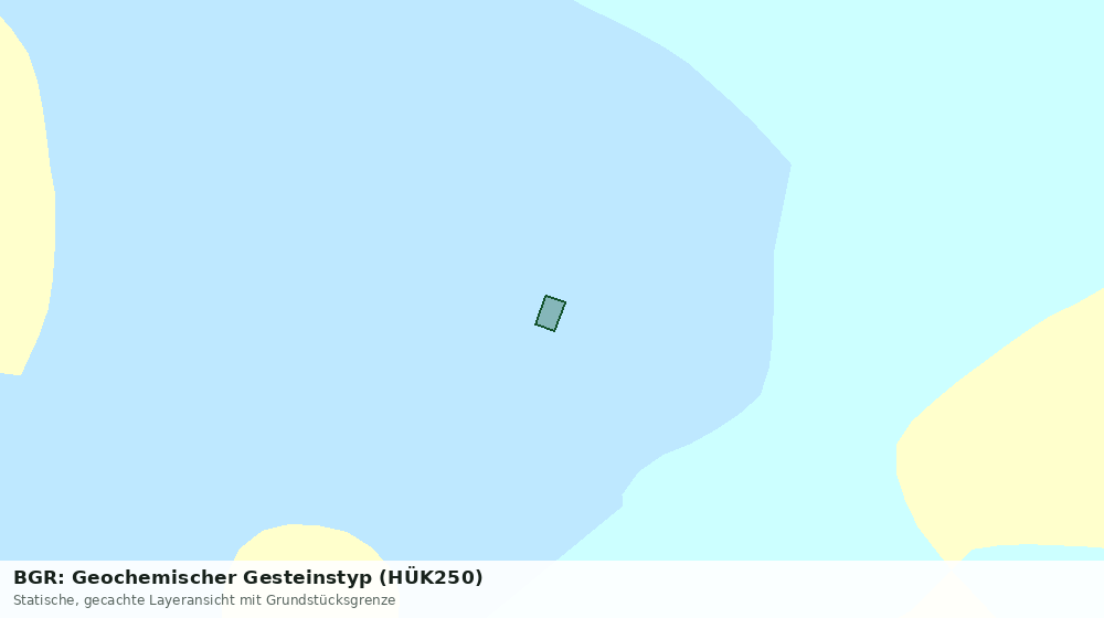 Statische Kartenansicht: BGR: Geochemischer Gesteinstyp (HÜK250)