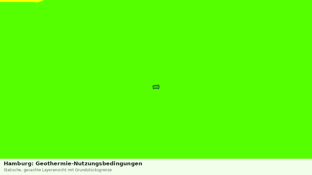 Statische Kartenansicht: Hamburg: Geothermie-Nutzungsbedingungen