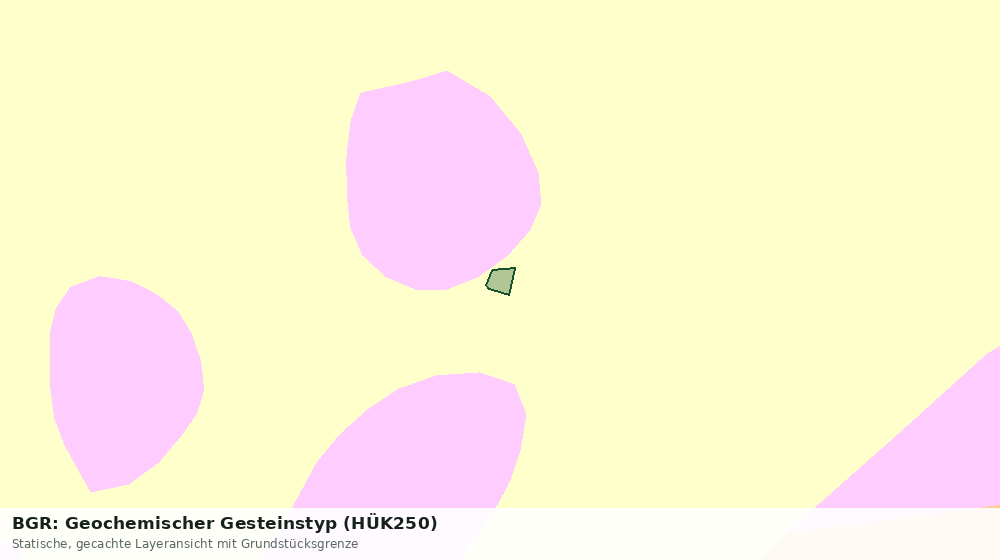 Statische Kartenansicht: BGR: Geochemischer Gesteinstyp (HÜK250)