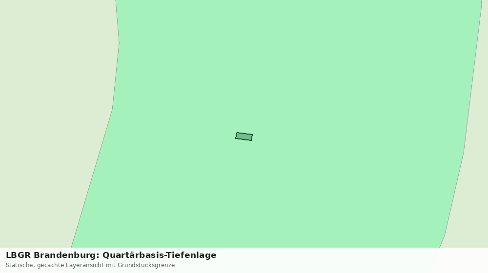 Statische Kartenansicht: LBGR Brandenburg: Quartärbasis-Tiefenlage