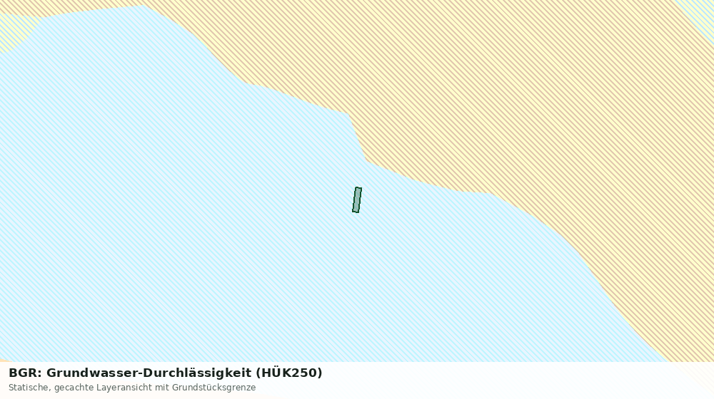 Statische Kartenansicht: BGR: Grundwasser-Durchlässigkeit (HÜK250)