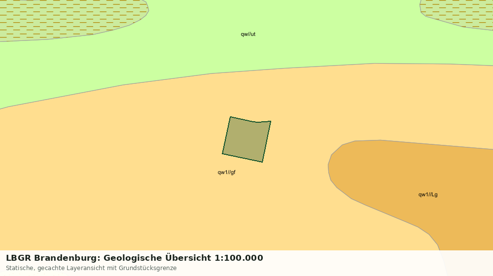 Statische Kartenansicht: LBGR Brandenburg: Geologische Übersicht 1:100.000