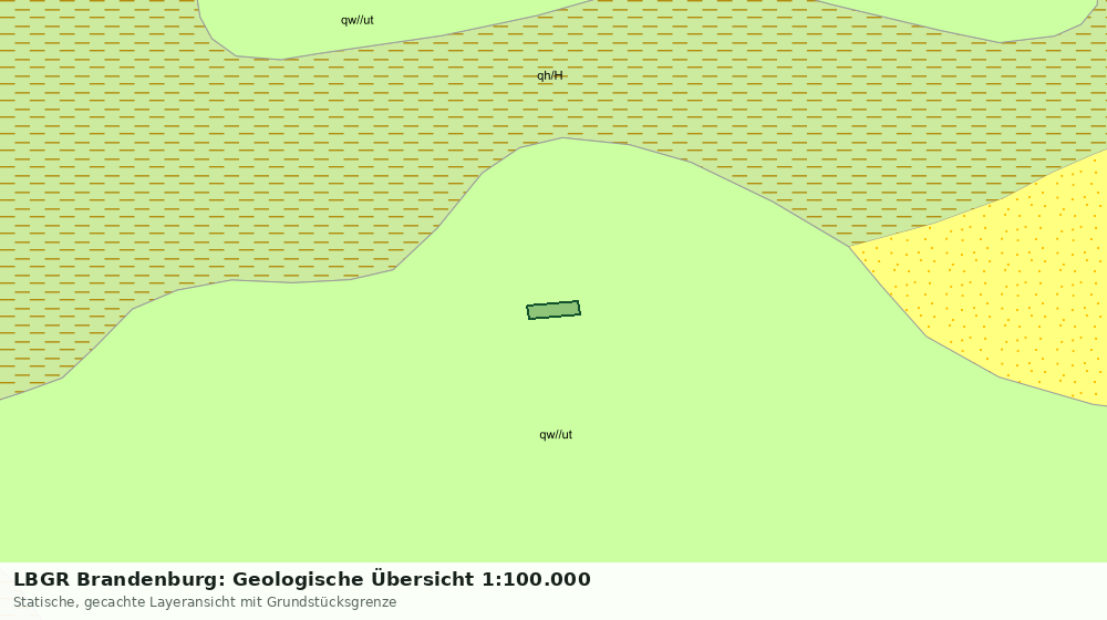 Statische Kartenansicht: LBGR Brandenburg: Geologische Übersicht 1:100.000