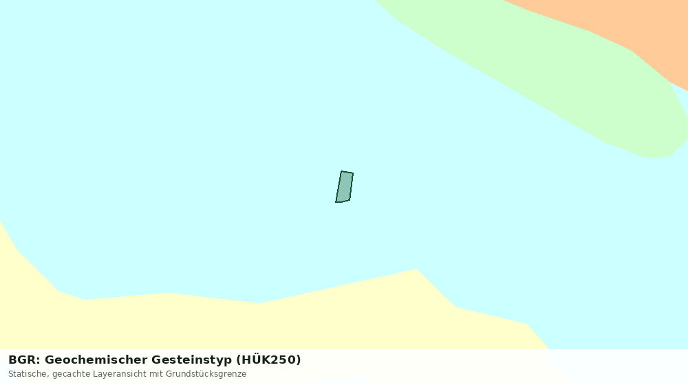 Statische Kartenansicht: BGR: Geochemischer Gesteinstyp (HÜK250)