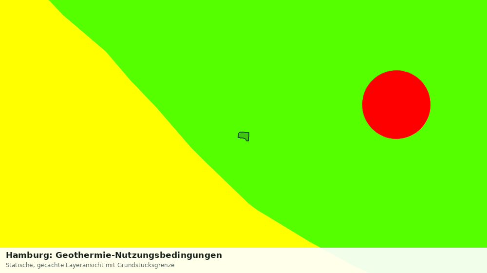 Statische Kartenansicht: Hamburg: Geothermie-Nutzungsbedingungen