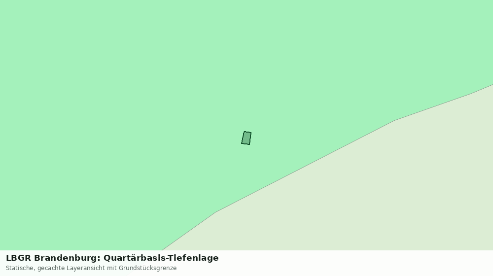 Statische Kartenansicht: LBGR Brandenburg: Quartärbasis-Tiefenlage