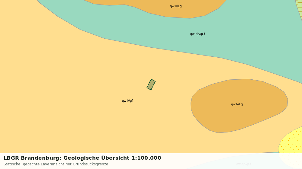 Statische Kartenansicht: LBGR Brandenburg: Geologische Übersicht 1:100.000