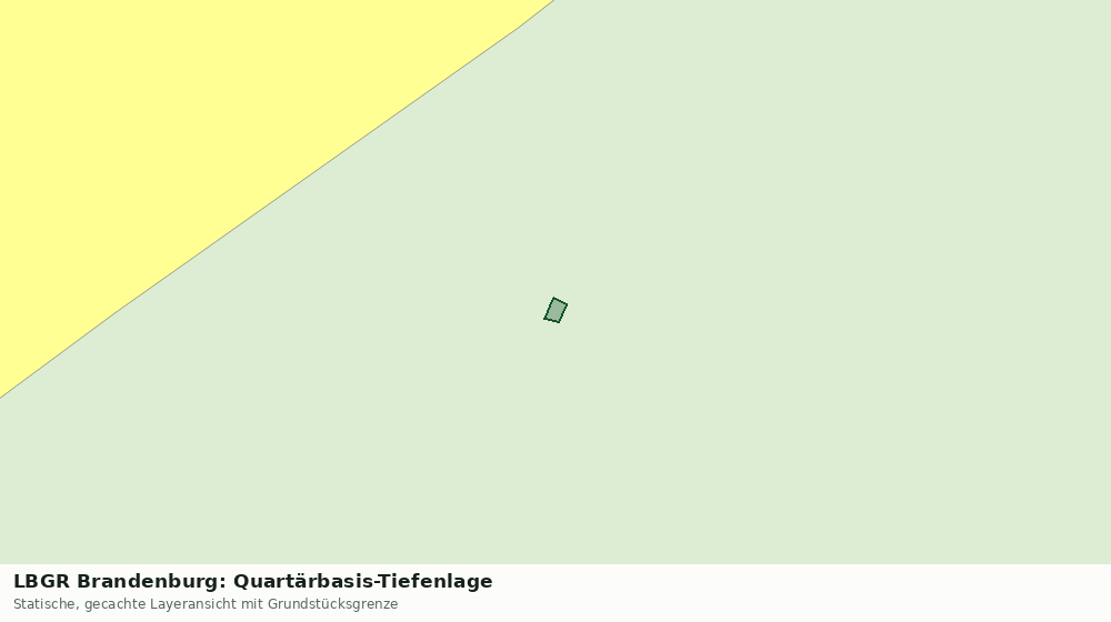 Statische Kartenansicht: LBGR Brandenburg: Quartärbasis-Tiefenlage
