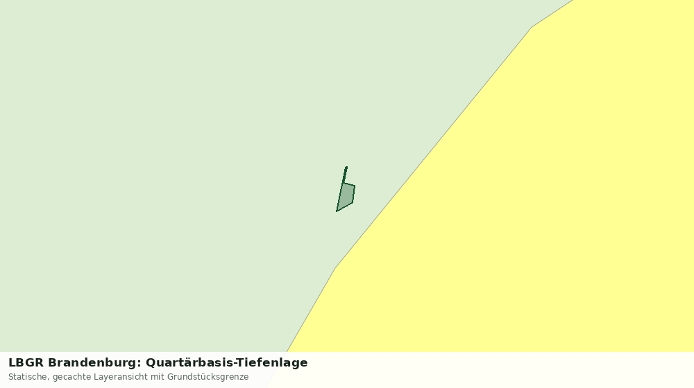 Statische Kartenansicht: LBGR Brandenburg: Quartärbasis-Tiefenlage