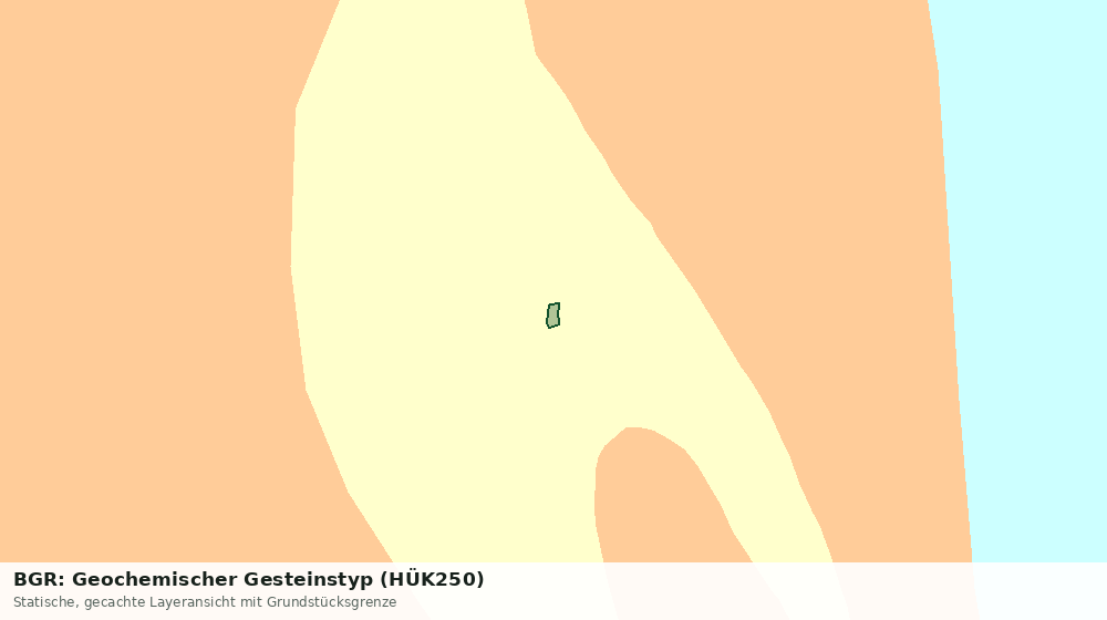 Statische Kartenansicht: BGR: Geochemischer Gesteinstyp (HÜK250)