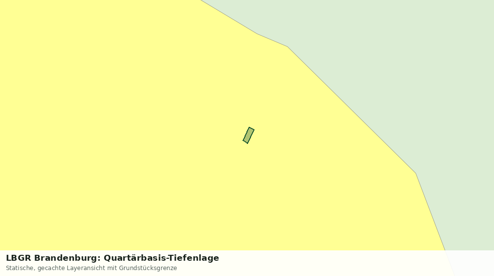 Statische Kartenansicht: LBGR Brandenburg: Quartärbasis-Tiefenlage