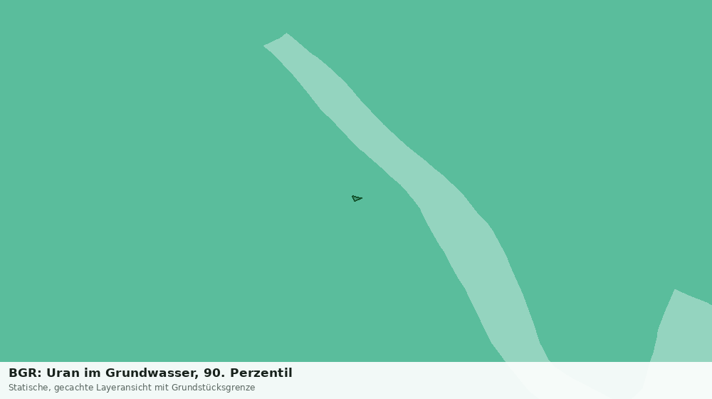 Statische Kartenansicht: BGR: Uran im Grundwasser, 90. Perzentil