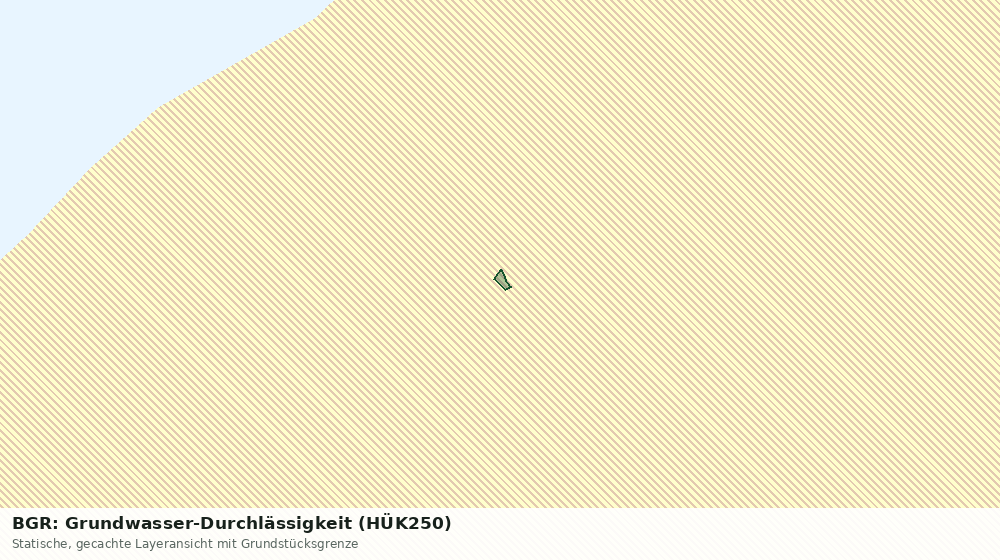 Statische Kartenansicht: BGR: Grundwasser-Durchlässigkeit (HÜK250)