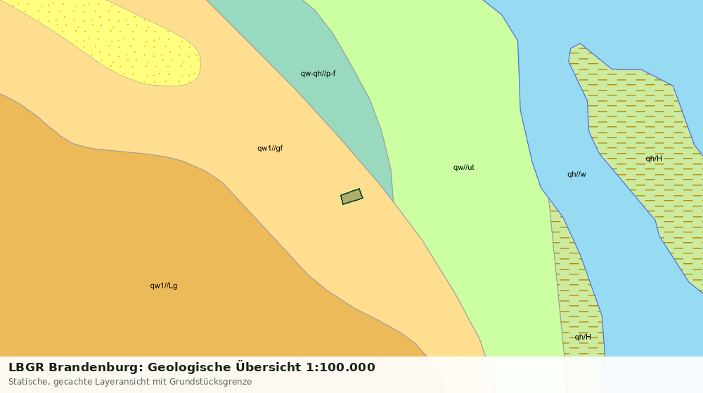 Statische Kartenansicht: LBGR Brandenburg: Geologische Übersicht 1:100.000